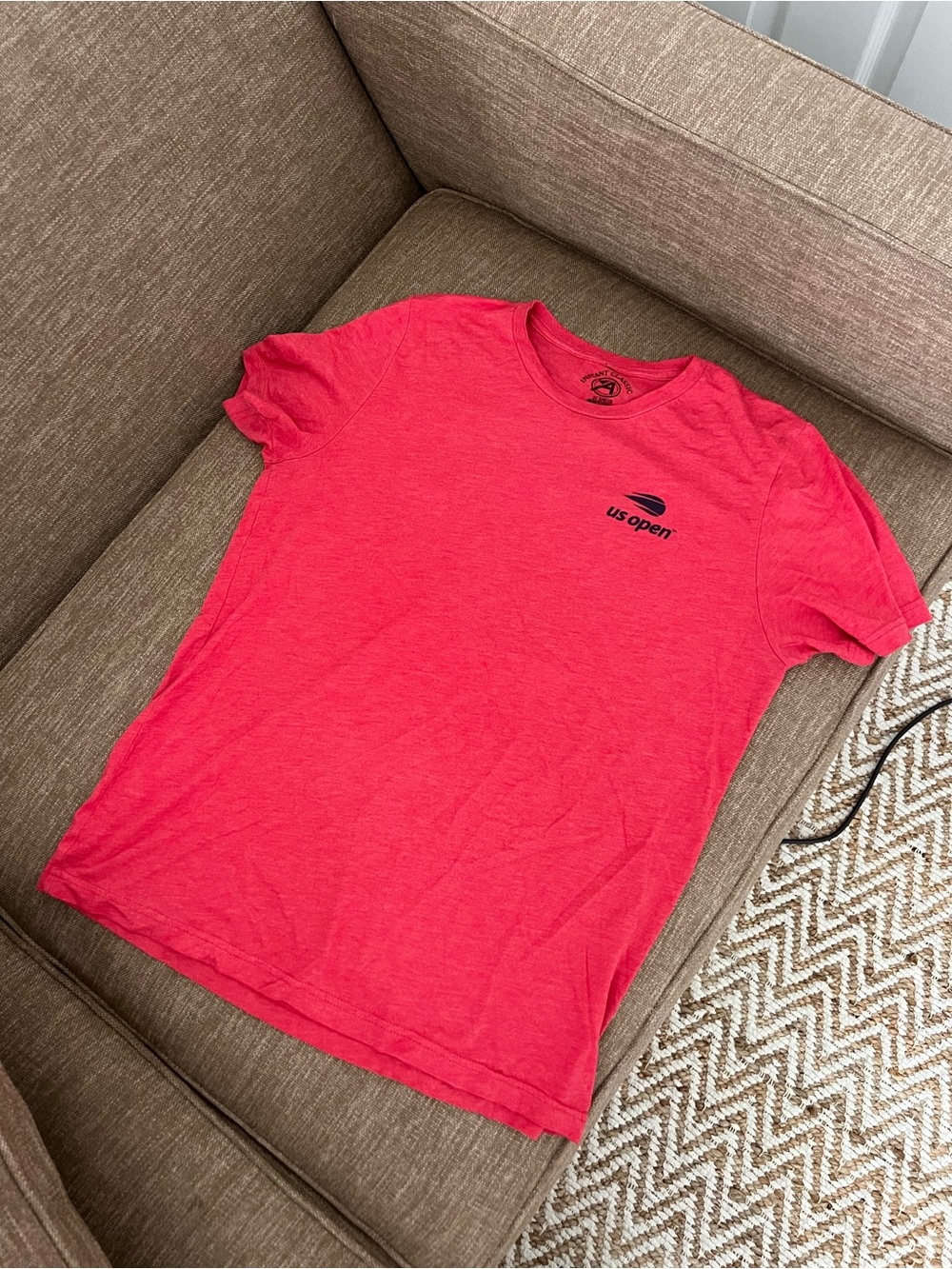 Men's US Open Tennis Crew Neck T-Shirt - Red
